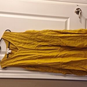 Rachel Zoe Mustard Linen Dress